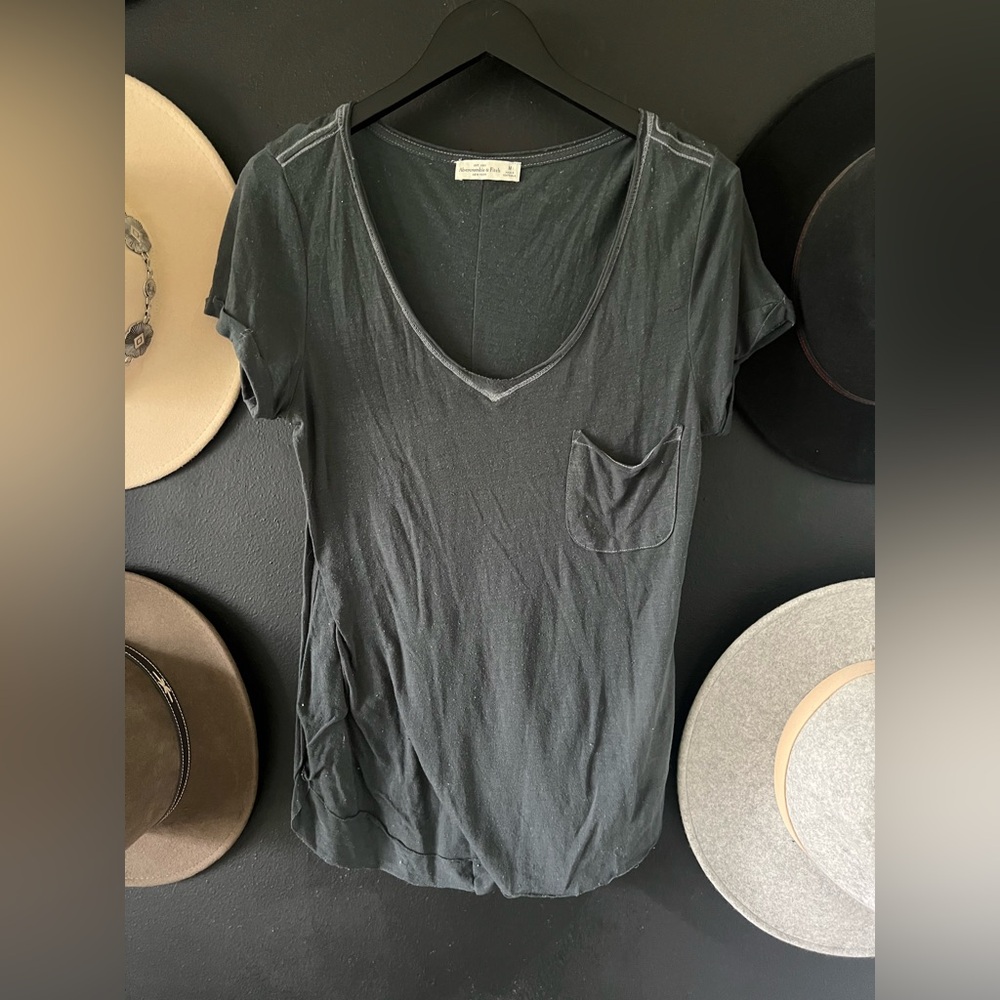 A&F sheer pocket tee